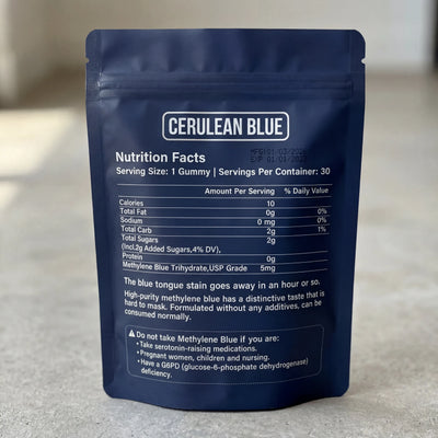 Cerulean Blue™ Methelyne Blue Gummies